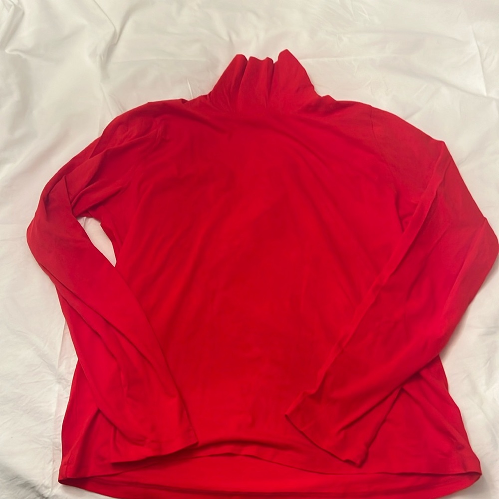 J Crew Red Turtleneck